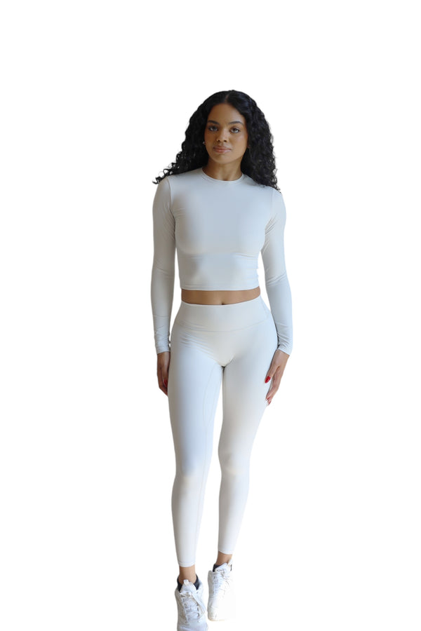 GREY LONG SLEEVE TEE COMPRESSION SET