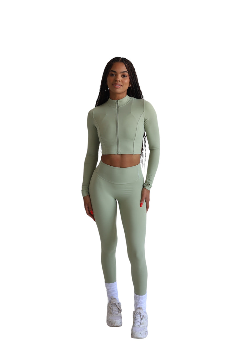 MOSS COMPRESSION LEGGING SET