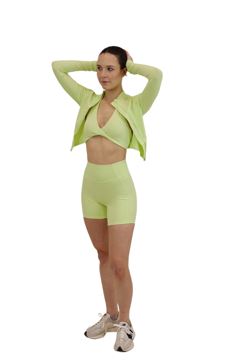 LIME COMPRESSION SHORTS SET