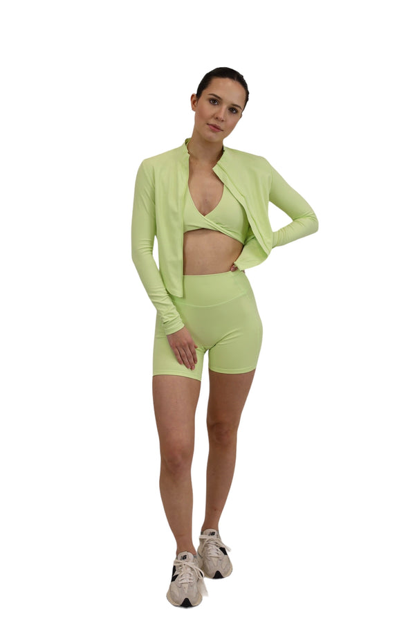 LIME COMPRESSION SHORTS SET