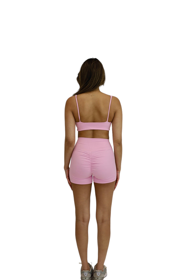 PETAL PINK BIKER SHORTS